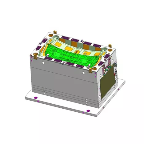 Autóipari hátsó csomagtérajtó kárpitlap befecskendező forma